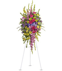 Bright and Beautiful Spray from Schultz Florists, flower delivery in Chicago